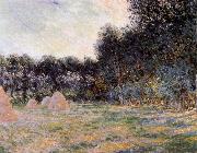 Claude Monet Field with Haystacks at Giverny Germany oil painting artist